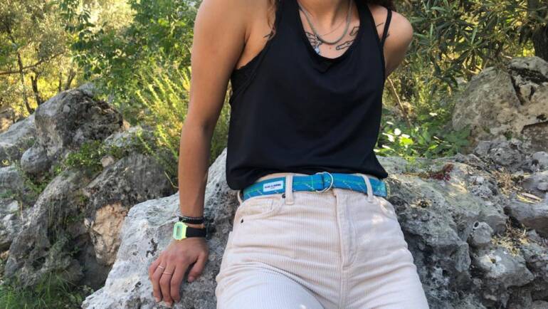 upcycled clImbIng rope belt